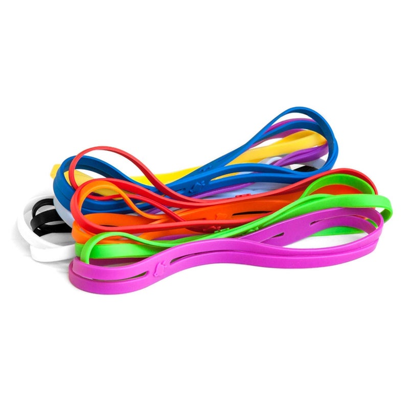 GRIFITI أشرطة مطاطية كبيرة قوية من GRIFITI Band Joes بتصميم X Cross مقاس 9" مسطحة 18" محيط 5.73" قطر 5 عبوات للطهي بالضغط، المكتب، الألغاز، ألعاب الطاولة، حرارة، برودة، UV، ملونة كبيرة ثقيلة، أشرطة مطاطية سيليكون عملاقة - Image 1